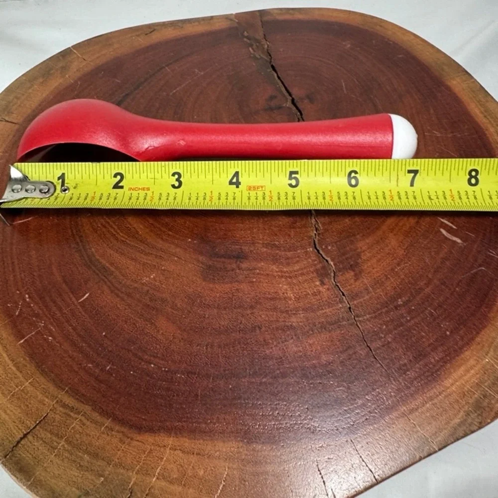 Red Ice Cream Scoop Spoon Kitchen Tool Vintage